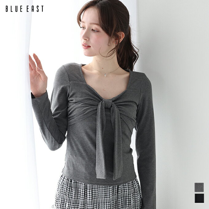 乐天商城 - 【5/18 13:59まで！タイムセールクーポンで10％OFF】フロントリボンTシャツ【メール便】