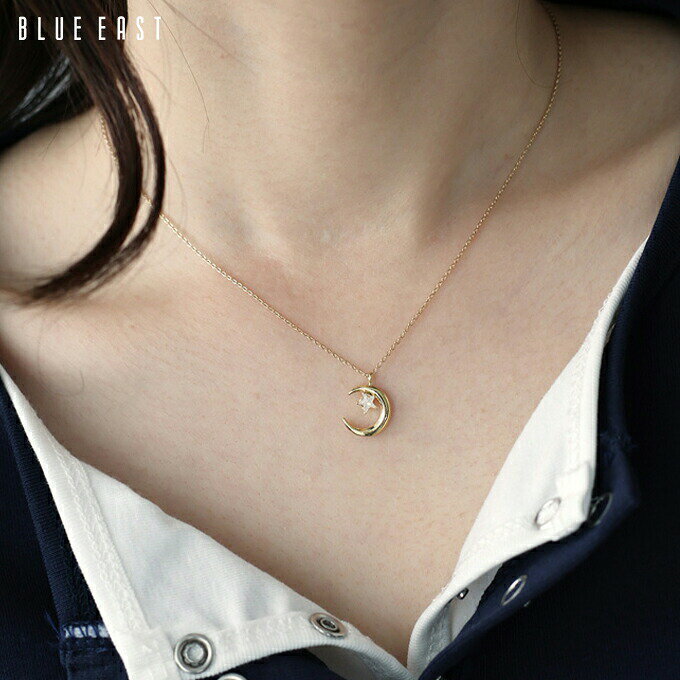 ムーンスタージルコニアネックレス【ネコポス】