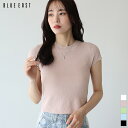 【SALE/40%OFF】サマーニット レディース フレンチスリーブ トップス ニット 春 夏 プルオーバー クルーネック カジュアル きれいめ フェミニン シンプル ベーシック 定番 無地 薄手 着回し BLUEEAST【ネコポス】