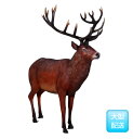 代引不可-【堂々とした雄鹿 / Majestic Red Stag 】deer シカ　しか　等身大フィギュア　看板 オブジェ アート サイン 動物 アニマル ビッグ フィギュア シリーズ送料別途見積