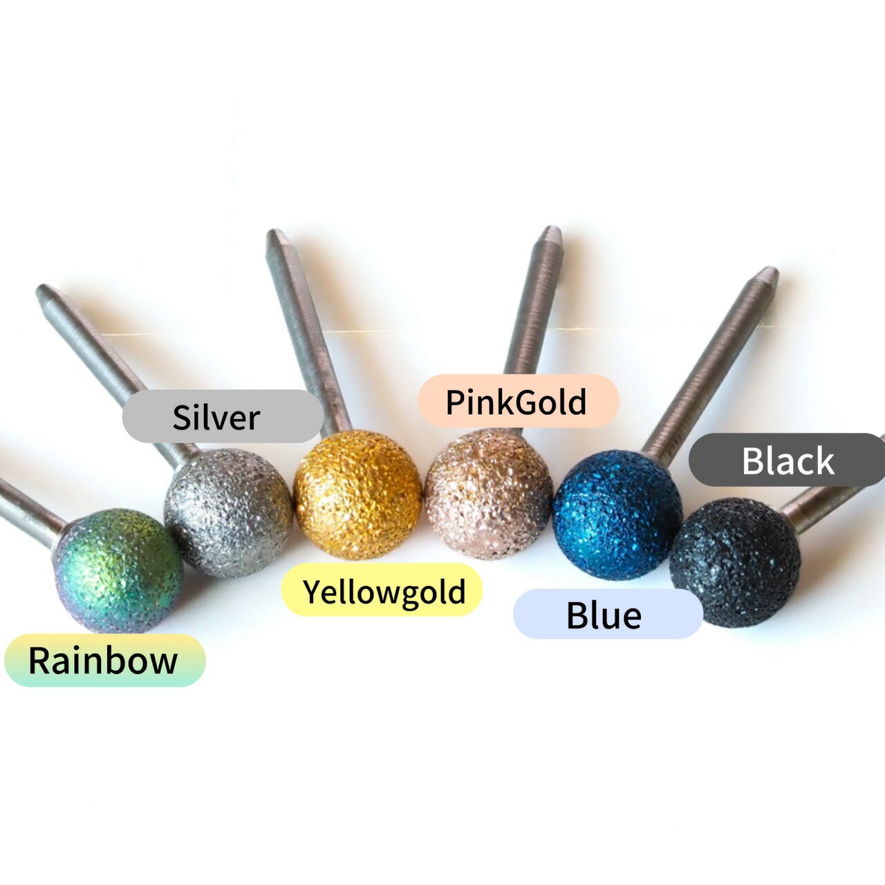 つけっぱなし フロストボール セカンドピアス 日本製 マット 4mm 純チタン 太軸 片耳 アレルギー 金属アレルギー 対応 ピアス 軸太 チタン ロングポスト ゲージ 16G 18G 20G かわいい おしゃれ BlueHill サージカルステンレス ステンレス ファーストピアス ツヤ 艶 frost