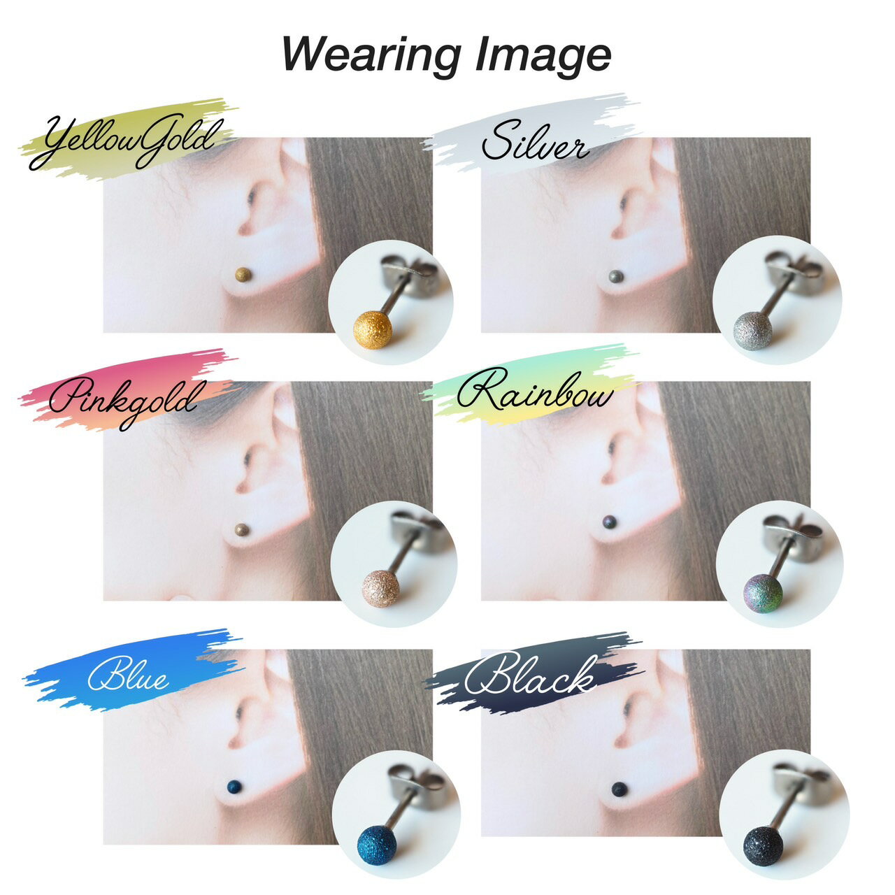 つけっぱなし フロストボール セカンドピアス 日本製 マット 4mm 純チタン 太軸 片耳 アレルギー 金属アレルギー 対応 ピアス 軸太 チタン ロングポスト ゲージ 16G 18G 20G かわいい おしゃれ BlueHill サージカルステンレス ステンレス ファーストピアス ツヤ 艶 frost