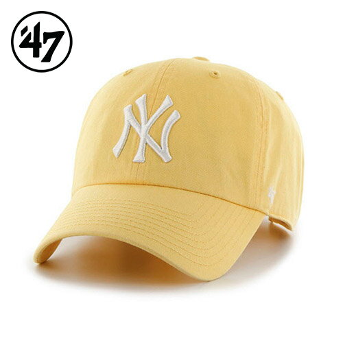 47 ヤンキース クリーンナップ キャップ 帽子 イエロー Yankees '47 CLEAN UP Maize -YELLOW- 47 ヤンキース クリーンナップ キャップ 帽子 イエロー Yankees '47 CLEAN UP Maize -YELLOW-