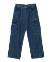 @CANDY ALfB J[Sfjpc Y fB[X Y2K u[ M-XL LOGO DENIM CARGO PANTS -BLUE-