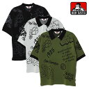 xfCrX BEN DAVIS jbg jbg| Y fB[X  Xg[g O[/ubN/J[L M-XL SCRIBBLE KNIT POLO -3.COLOR-