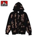 ベンデイビス BEN DAVIS ジップパーカー フーディー メンズ ブリーチ加工 M-XL DEPARTMENT FADED ZIP HOODIE