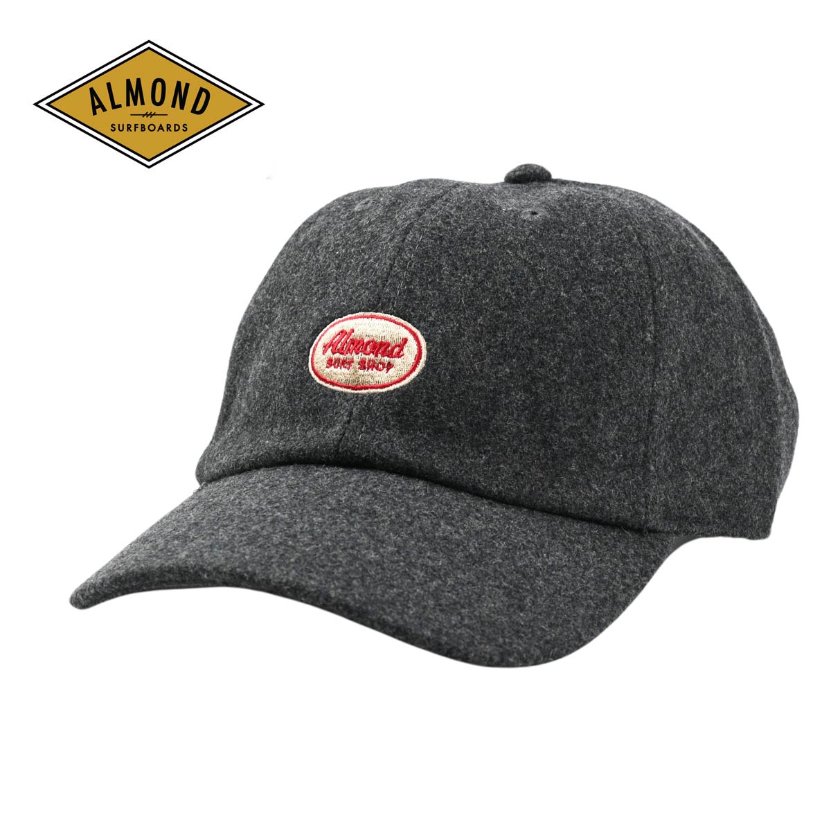 Almond Surf アーモンドサーフ OVAL CAP メンズ/レディース チャコールグレー FREE CA2374