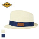 Almond Surf アーモンドサーフ PAPER BLADE HAT メンズ/レディース ナチュラル/ネイビー FREE HT9007【ブレードハット ペー...