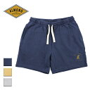 Almond Surf アーモンドサーフ KEEP IT SIMPLE SWEAT SHORTS メンズ ネイビー/イエロー/グレー S-L OZ2331