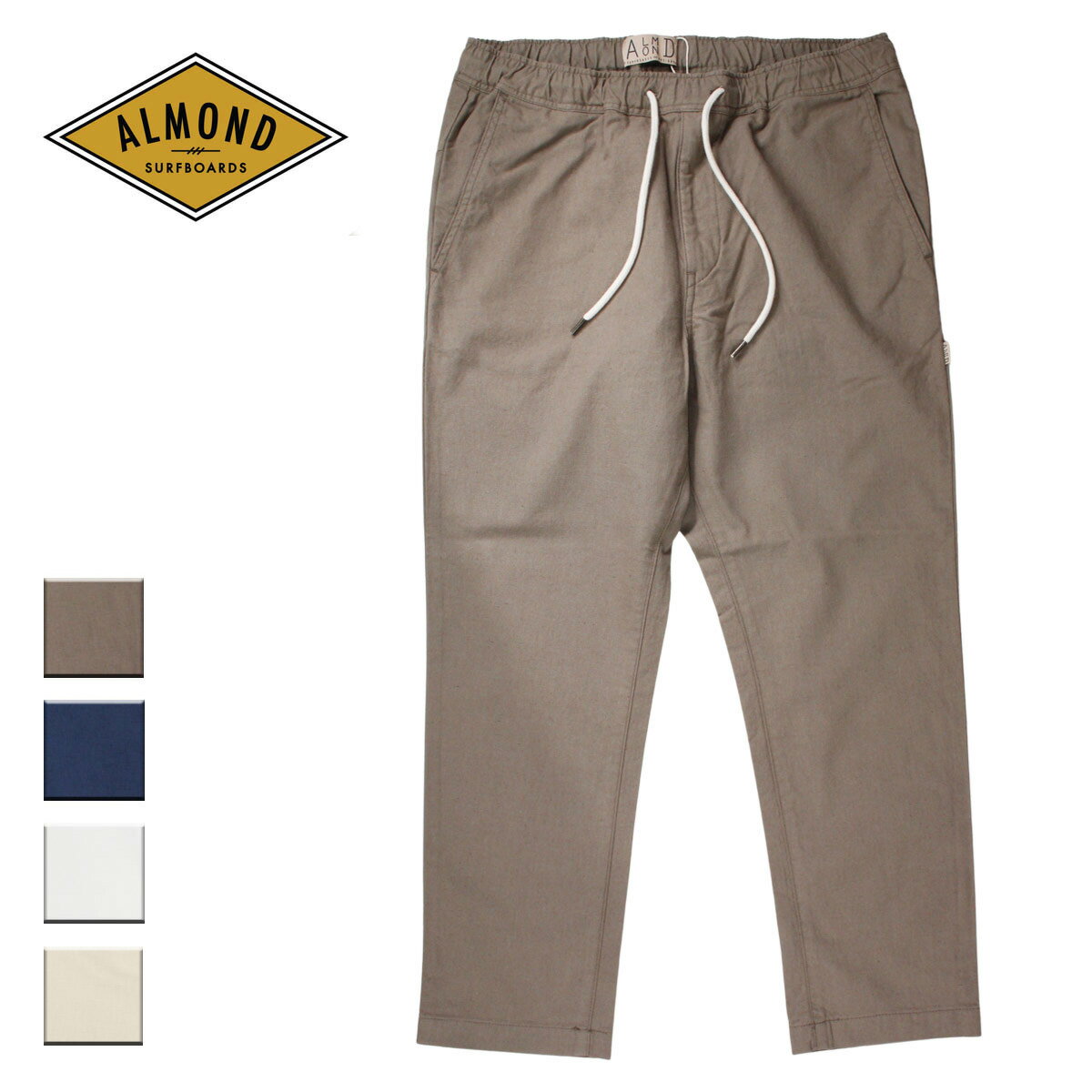 Almond Surf アーモンドサーフ HEMP EASYPANTS2 メンズ グレー/ネイビー/ホワイト S-L OZHP2226