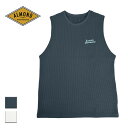 Almond Surf アーモンドサーフ SB WAFFLE TUNK UT メンズ/レディース チャコール/オフホワイト S-L SF8003【タンクトップ ...