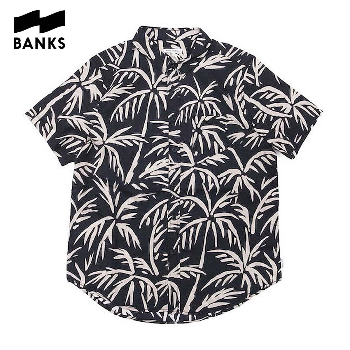 BANKS バンクス GROVE S/L SHIRT メンズ ブラック S-L ASS0161 OOO