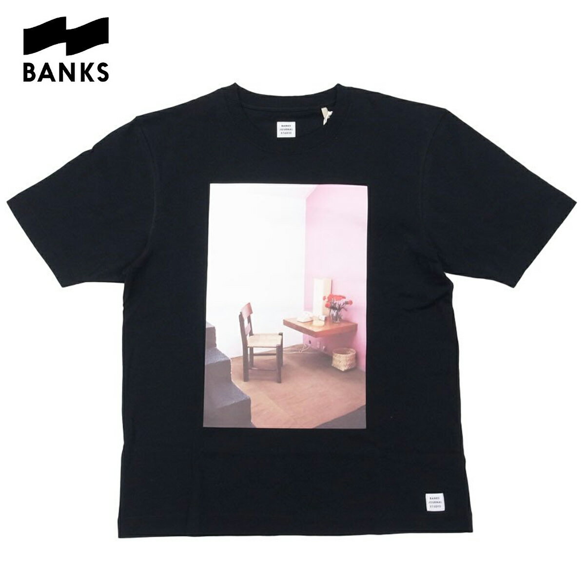 BANKS バンクス ZAK BUSH STILL LIFE TEE メンズ/レディース ブラック S-L ATS0591 OOO