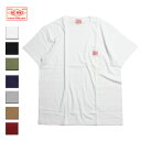 BIG MIKE ビッグマイク SUNGLASSES POCKET TEE メンズ/レディース ホワイト/ブラック/オリーブグリーン/ネイビー/グレー/キャメル/ワインレッド M-XL【Tシャツ 半袖 ヘビーウェイト ポケット サングラスポケット 無地 おしゃれ ブランド アメカジ 白 黒 カーキ 赤】