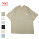 BIG MIKE ビッグマイク HEAVY WIDE SUNGLASSES POCKET S/S TEE メンズ/レディース サンド/ホワイト/ライトグレー/ブラック/ナチュラル/サックスブルー M-XL