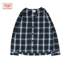 BIG MIKE ビッグマイク FLANNEL CARDIGAN メンズ ネイビー×ホワイト M-XL【フランネルカーディガン カーディガン ライトアウター チ...