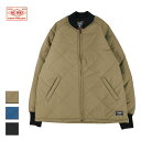 BIG MIKE ビッグマイク QUILTING FREEZER JACKET メンズ グレージュ/ブルーグレー/ブラック M-XL【フリーザージャケット ナイロンジャケット ジャケット ワークジャケット アウター キルティング 中綿 ブランド おしゃれ アメカジ 青 黒】