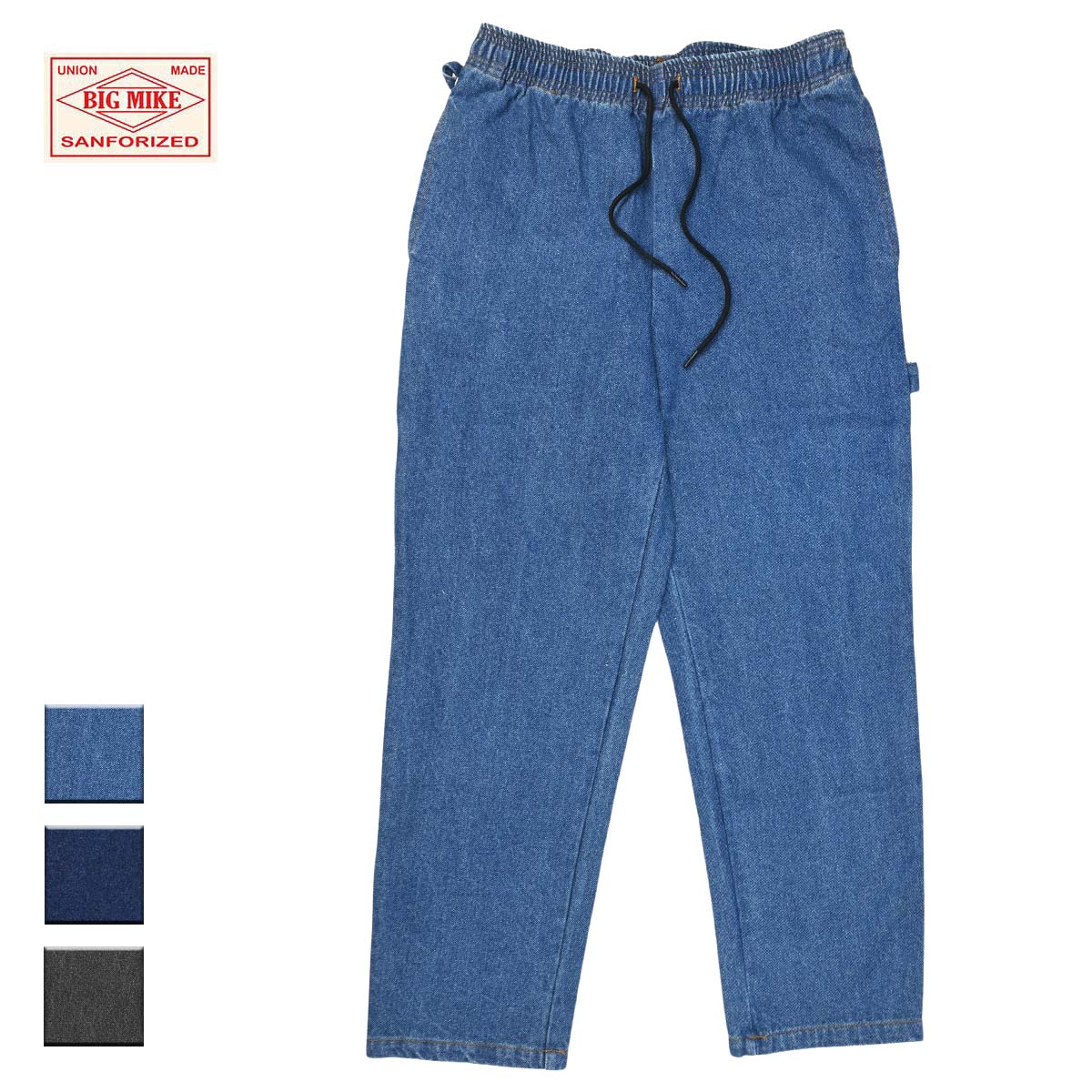 BIG MIKE ビッグマイク Denim Painter Easy Pants メンズ ライトインディゴ/ダークインディゴ/ブラック M-XL