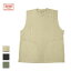 BIG MIKE ビッグマイク Pigment 鹿の子 Sweat Vest メンズ/レディース サンド/オリーブ/ブラック M-XL【スウェットベスト スウェット ベスト 鹿子 無地 シンプル おしゃれ ブランド アメカジ アウトドア アメカジブランド カーキ 緑 黒 ベージュ】