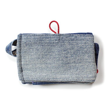 feel so easy/Reused Product Minimal Denim Wallet メンズ/レディース ブルー/ブラック OS【財布 小銭入れ コインケース デニム財布 三つ折り財布 三つ折り デニムウォレット ヴィンテージ サーフ ブランド 青 黒】