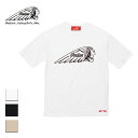 Indian インディアン S/S T-shirt Flocky Head mark メンズ/レディース ホワイト/ブラック/サンドカーキ M-L【インディアンモトサイクル インディアンモーターサイクル Tシャツ 半袖 ロゴ おしゃれ ブランド ネイティブアメリカン バイカー アメカジ 白 黒】