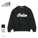 Indian インディアン Heavy weight crew neck sweat メンズ/レディース ブラック/グレー/オフホワイト M-XL