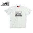 Indian インディアン PHOTO TEE California motorcycle club 1930s メンズ/レディース ホワイト M-XL