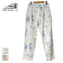 Indian インディアン Garage Pants ハンドペイント メンズ/レディース アイボリー/ベージュ S-L【インディアンモトサイクル インディアンモーターサイクル ガレージパンツ ワークパンツ リラックスパンツ パンツ おしゃれ ブランド ネイティブアメリカン アメカジ】