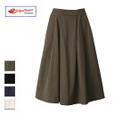 Le Pigeon Voyageur ル ピジョン ヴォワイヤジュール CHINO SKIRT レディース カーキ/ブラック/ネイビー/エクリュ M PGA3-24U006【チノスカート ロングスカート チノ スカート プリーツ 長い 長め ロング おしゃれ ブランド フレンチブランド 緑 黒 生成り】