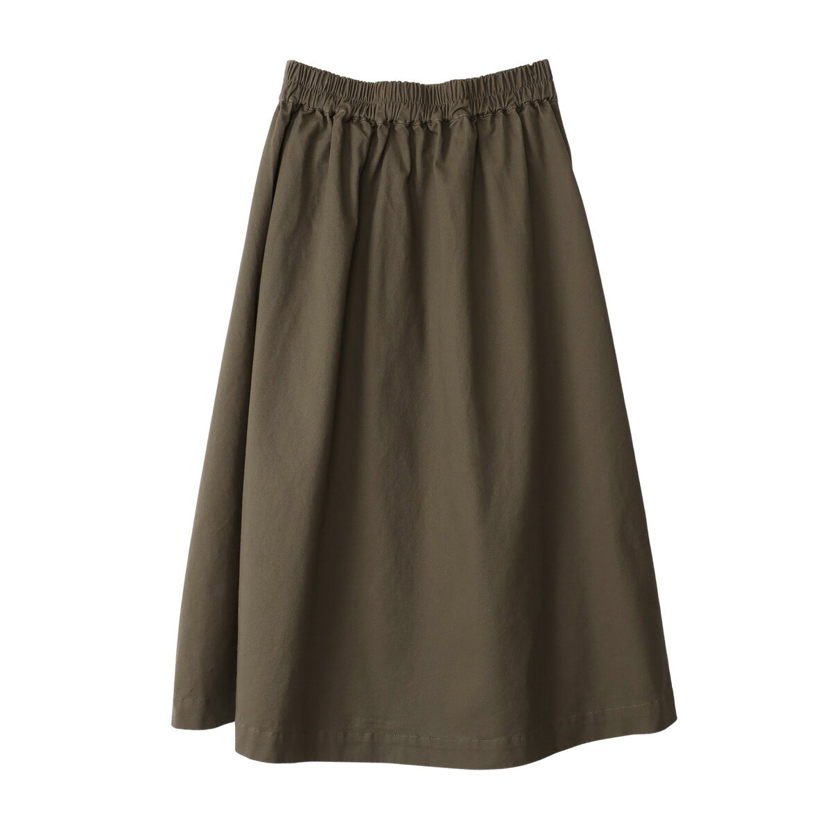 Le Pigeon Voyageur ル ピジョン ヴォワイヤジュール CHINO SKIRT レディース カーキ/ブラック/ネイビー/エクリュ M PGA3-24U006【チノスカート ロングスカート チノ スカート プリーツ 長い 長め ロング おしゃれ ブランド フレンチブランド 緑 黒 生成り】 3