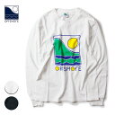 OFFSHORE オフショア COLOR LOGO L/S TEE メンズ/レディース ホワイト/ブラック S-XL OS19-1CS-001