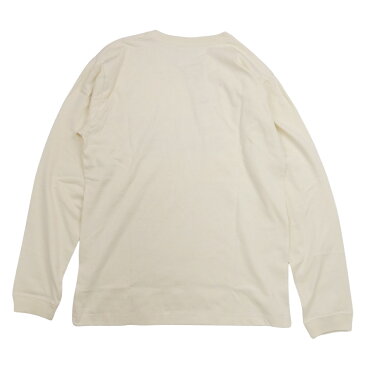 OFFSHORE オフショア OF FRONTLOGO L/S メンズ/レディース ナチュラル/ホワイト S-XL OS21-2CS-003【Tシャツ 長袖 ロングTシャツ ロゴ ブラントロゴ おしゃれ ブランド サーフ サーフブランド 白】