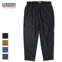 UNIVERSAL OVERALL ユニバーサルオーバーオール CHEF PANTS メンズ ブラック/モカブラウン/ブルー/グレー S-L U2013601-A【シェフパンツ パンツ イージーパンツ ワークパンツ カジュアル シンプル リラックス 紐 おしゃれ ブランド 茶色 黒】