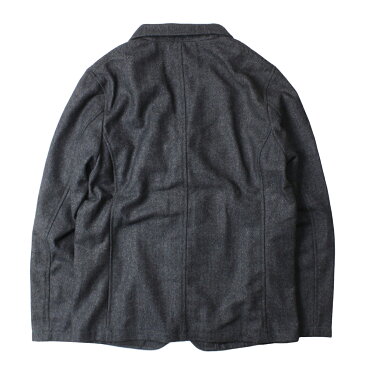 UNIVERSAL OVERALL ユニバーサルオーバーオール WORK JACKET メンズ/レディース グレー/ワインレッド S-L U933415-B【ワークジャケット ジャケット 上着 アウター ビジネス ウール 毛 仕事 仕事用 カジュアル フォーマル おしゃれ ブランド】