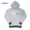 サー サーフブランド サーファー 人気 ブランド サーフ WELLEN SURF ウェレンサーフ Buenas Olas Hoodie HEATHER GREY パーカー 正規