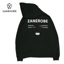 ZANEROBE ゼインローブ Label Orgo Hood Sweat メンズ/レディース ブラック S-L