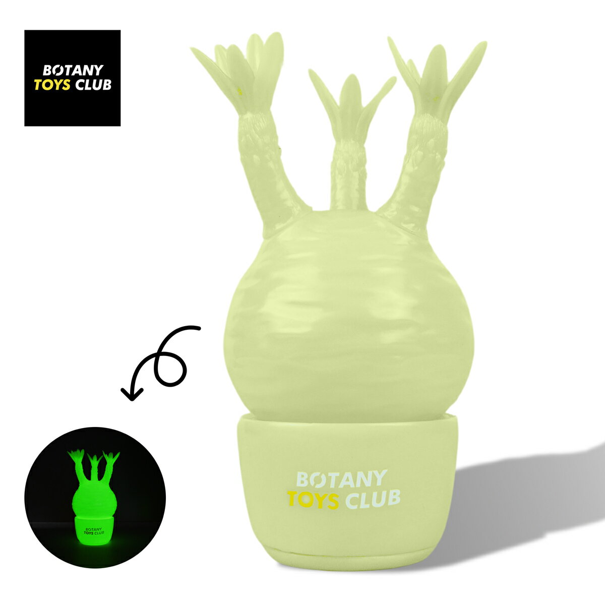 【セール】【30%OFF】BOTANY TOYS CLUB ボタニートイズクラブ Pachypodium Gracilius 蓄光ver NORMAL TYPE【グラキリス グラキリス パキポディウムグラキリス ソフビ フィギュア ソフビフィギュア 塊根植物 植物 コーデックス 日本製 蓄光 光る ちっこう チッコウ】