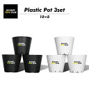 BOTANY TOYS CLUB ボタニートイズクラブ Plastic Pot 3set 10×8 ブラック/ホワイト【プラスチック鉢 プラ鉢 鉢 プラスチック 植物鉢 塊根植物 多肉植物 植物 コーデックス 日本製 3号 3個 3個セット セット ブランド おしゃれ 黒 白】