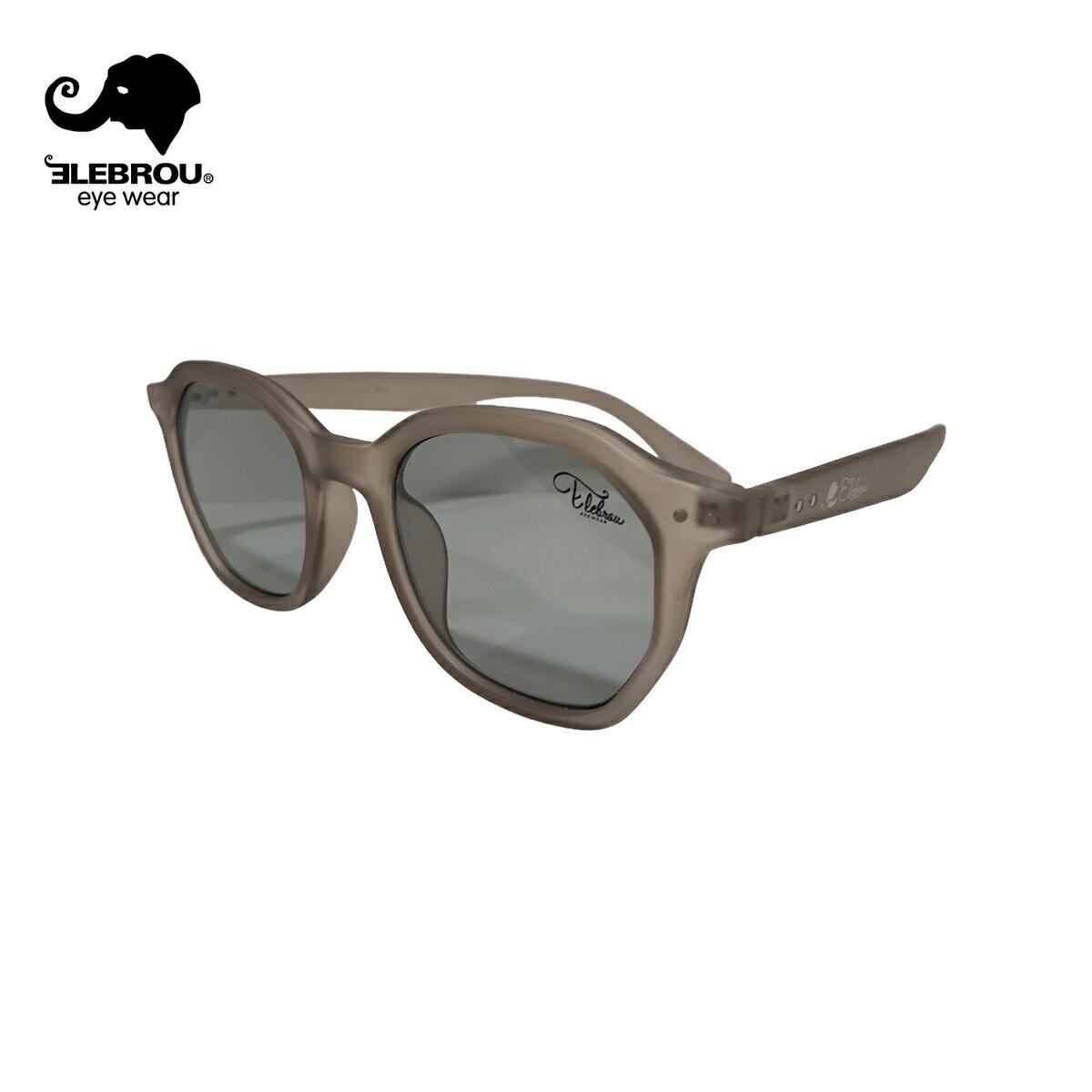 ELEBROU eyewear エレブロ Monroe Matclear メンズ/レディース マットクリアグレーXスモーク OS【サングラス アイウェア トイサングラス ポリゴン 多角形 クリアレンズ スモークレンズ UVカット アジアンフィット サーフ アウトドア ブランド】