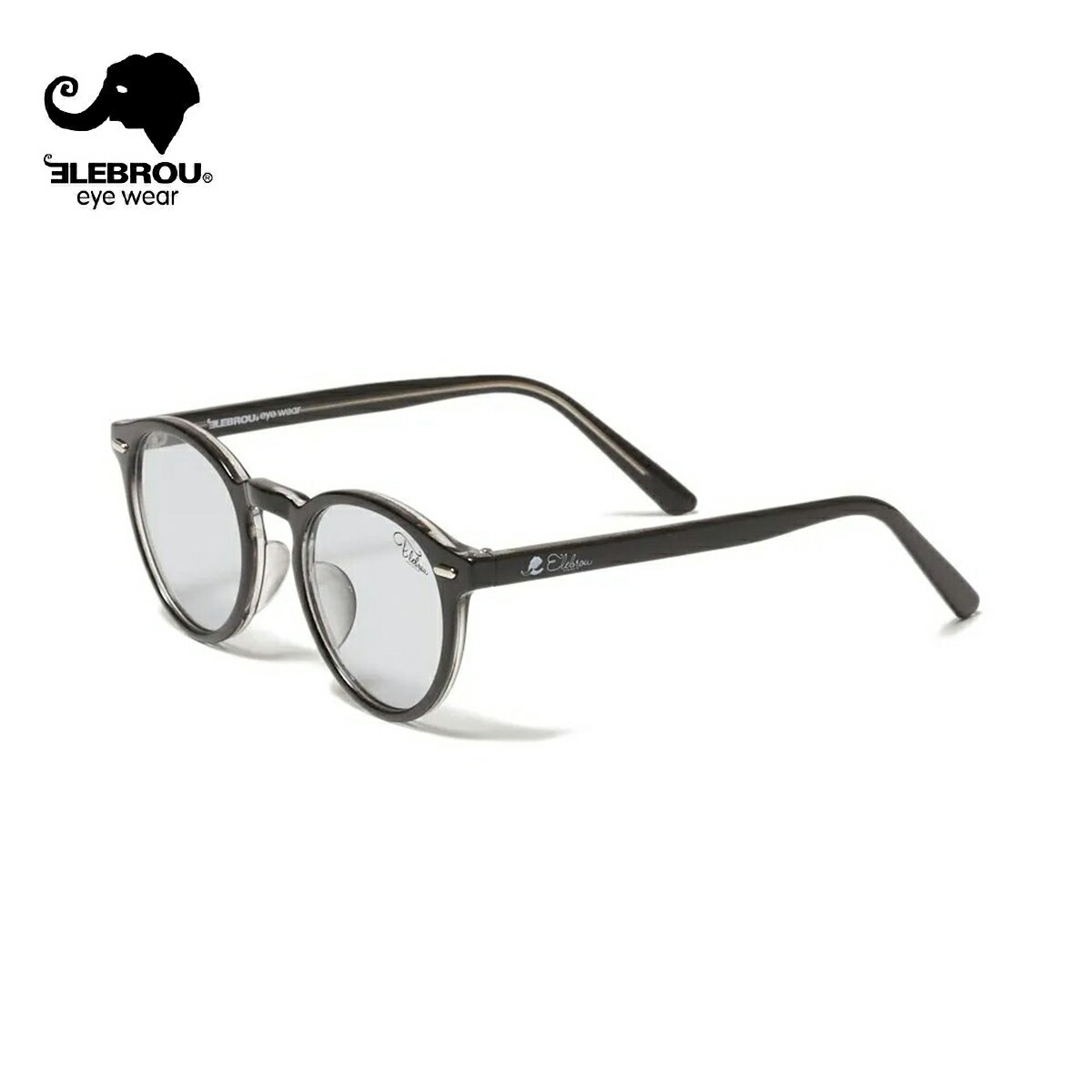 Rakuten - ELEBROU eyewear エレブロ RHONE Smoke メンズ/レディース ブラックXライトスモーク OS 【サングラス ボストンサングラス ボストン 細身 UVカット アジアンフィット カラーレンズ スモークレンズ ブランド 黒】