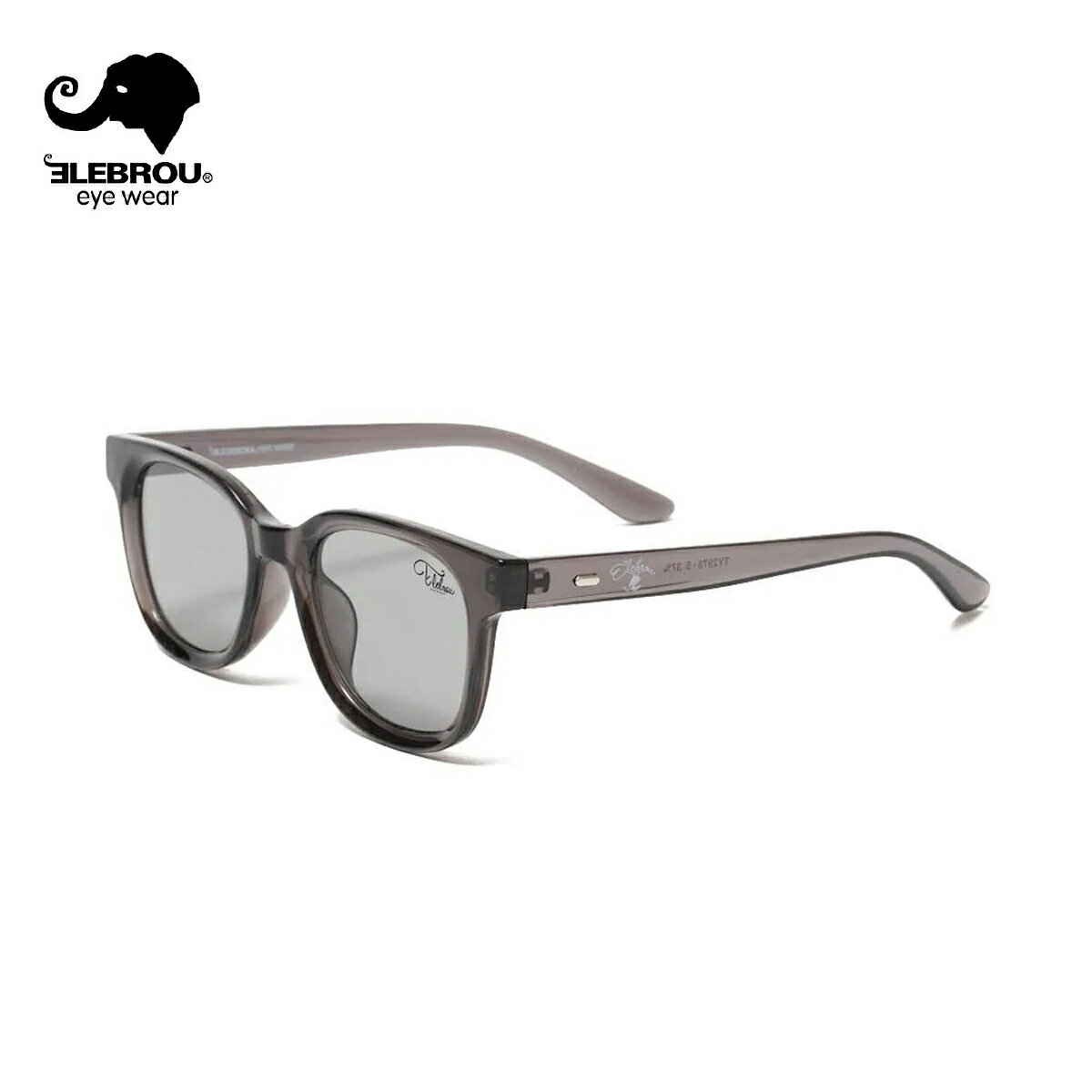 Other - ELEBROU eyewear エレブロ Wailupe Cleargray メンズ/レディース クリアグレーXスモーク OS 【サングラス ウェリントン ハワイ UVカット アジアンフィット カラーレンズ スモークレンズ ゴルフ ドライブ 運転 ブランド 透明 クリア グレー】