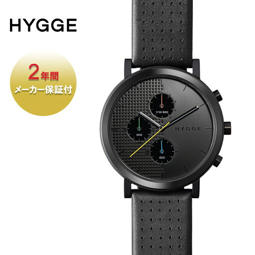HYGGE ヒュッゲ MSL2204BC(BK) メンズ/レディース ブラック FREE HGE020003【腕時計 時計 北欧 日本 日本製 クロノグラフ アナログ 防水 レザー レザーバンド 革 シンプル カジュアル プレゼント ギフト 誕生日 おしゃれ ブランド 黒】 HYGGE ヒュッゲ MSL2204BC(BK) メンズ/レディース ブラック FREE HGE020003【腕時計 時計 北欧 日本 日本製 クロノグラフ アナログ 防水 レザー レザーバンド 革 シンプル カジュアル プレゼント ギフト 誕生日 おしゃれ ブランド 黒】
