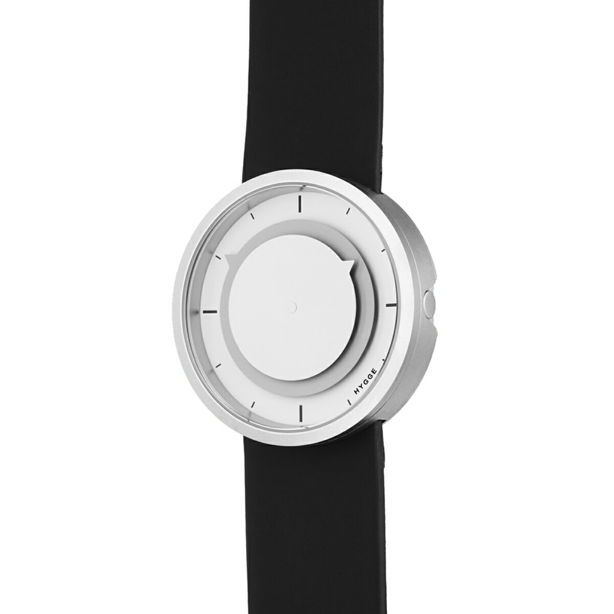 【送料無料】 HYGGE ヒュッゲ MSP3012C(GR) メンズ/レディース ホワイトXグレー FREE HGE020023 【腕時計 時計 北欧 フィンランド 日本 日本製 丸型 アナログ 防水 レザー レザーバンド シンプル カジュアル プレゼント ギフト 誕生日 おしゃれ ブランド 黒 白】