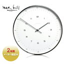Max Bill マックスビル Wall Clock メンズ/レディース ホワイト OS MBL030002【掛け時計 時計 北欧 スイス ドイツ 丸型 アナロ...