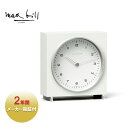 Max Bill マックスビル Table Clock メンズ/レディース ホワイト OS MBL030005【置き時計 時計 テーブルクロック 北欧 ドイツ ...