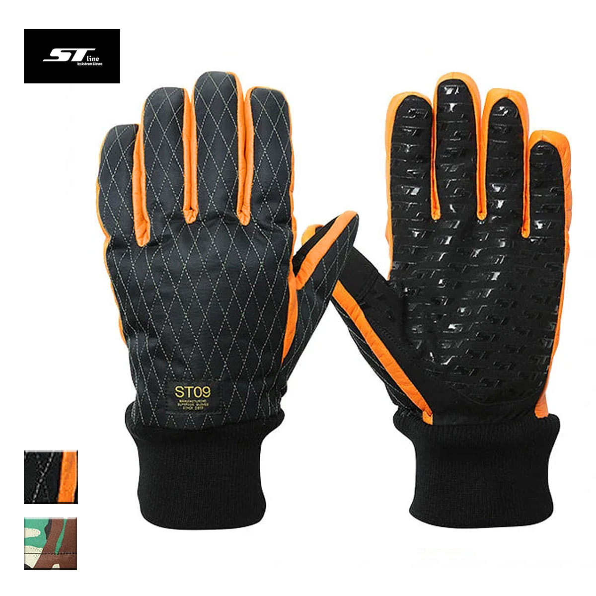 【送料無料】 ST line エスティライン G-Class メンズ/レディース ブラック/カモ M-L 【グローブ 手袋 スマホ対応 迷彩柄 カモ柄 自転車 ...