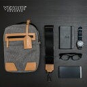 VENQUE ヴェンク Crossbody GREY クロスボディ リュックサック バッグ バックパック トラベルバッグ 本革 レザー 撥水 2WAY カナダ ...
