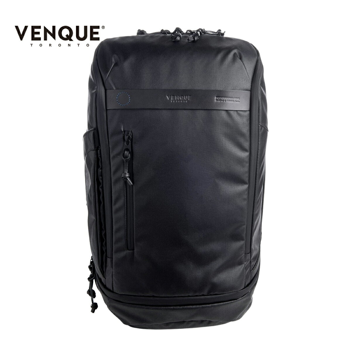 VENQUE ヴェンク TRANSIT PRO メンズ/レディース ブラック 35L OS【ベンク カメラバッグ ビジネスバッグ バックパック リュックサック リュック デイパック バッグ ビジネス 仕事 旅行 カメラ 本革 天然皮革 レザー 撥水 防水 PC収納 タブレット収納 黒】