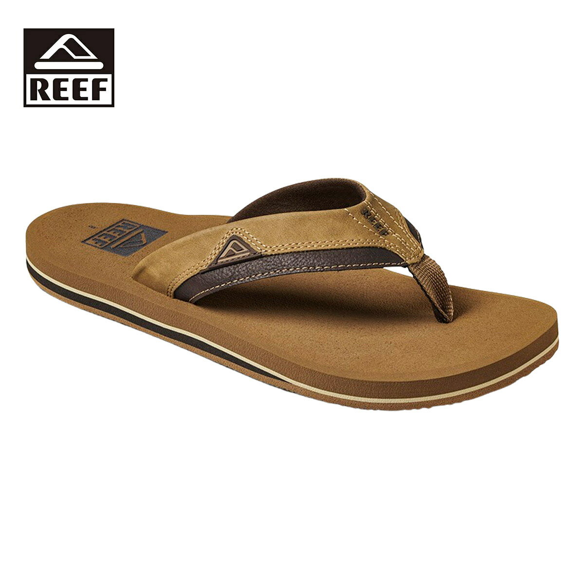 REEF リーフ CUSHION DAWN メンズ ブロンズ 8-11インチ CI3765【サンダル ビーチサンダル 靴 ブラシ加工 クラシカル 防水 耐久性 ジャージ素材 クラシック カジュアル おしゃれ ブランド アウトドア サーフ サーフブランド 茶色】