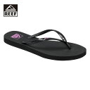 REEF リーフ REEF SEASIDE レディース ブラック×パープル 5-8インチ CI6666【サンダル ビーチサンダル 靴 ラバーソール ラバー サスティナブル カジュアル シンプル おしゃれ ブランド アウトドア サーフ サーフブランド 黒 紫】